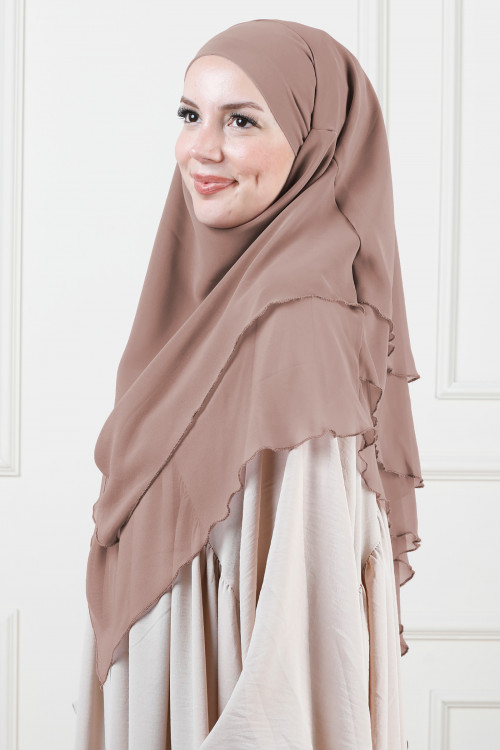 Orta Boy Sufle Khimar Bronz